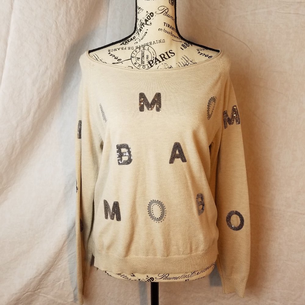Cream sequined sweater